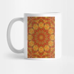 Vibrant abstract mandala symmetric pattern design Mug